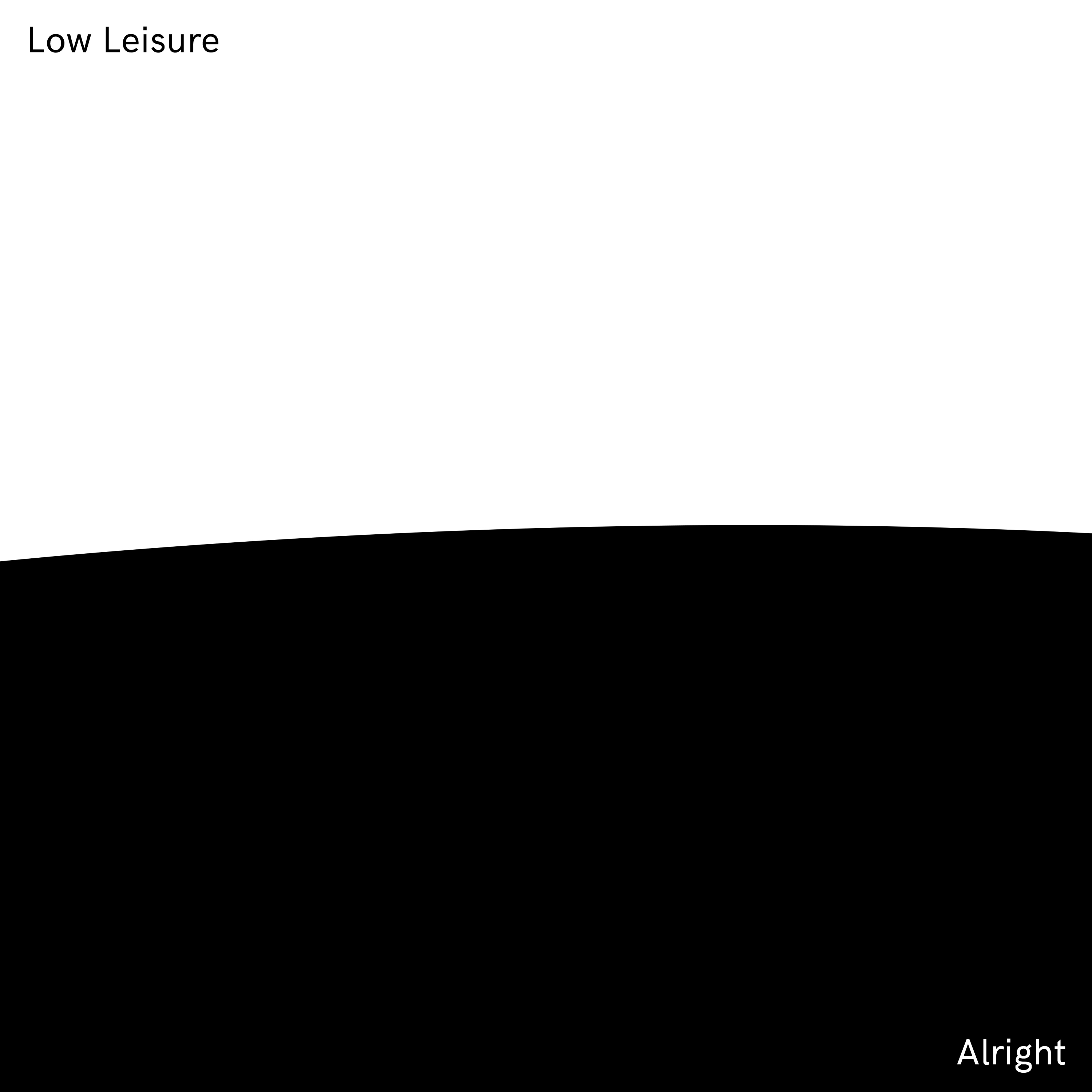 Cover of the EP „Alright“ by Low Leisure